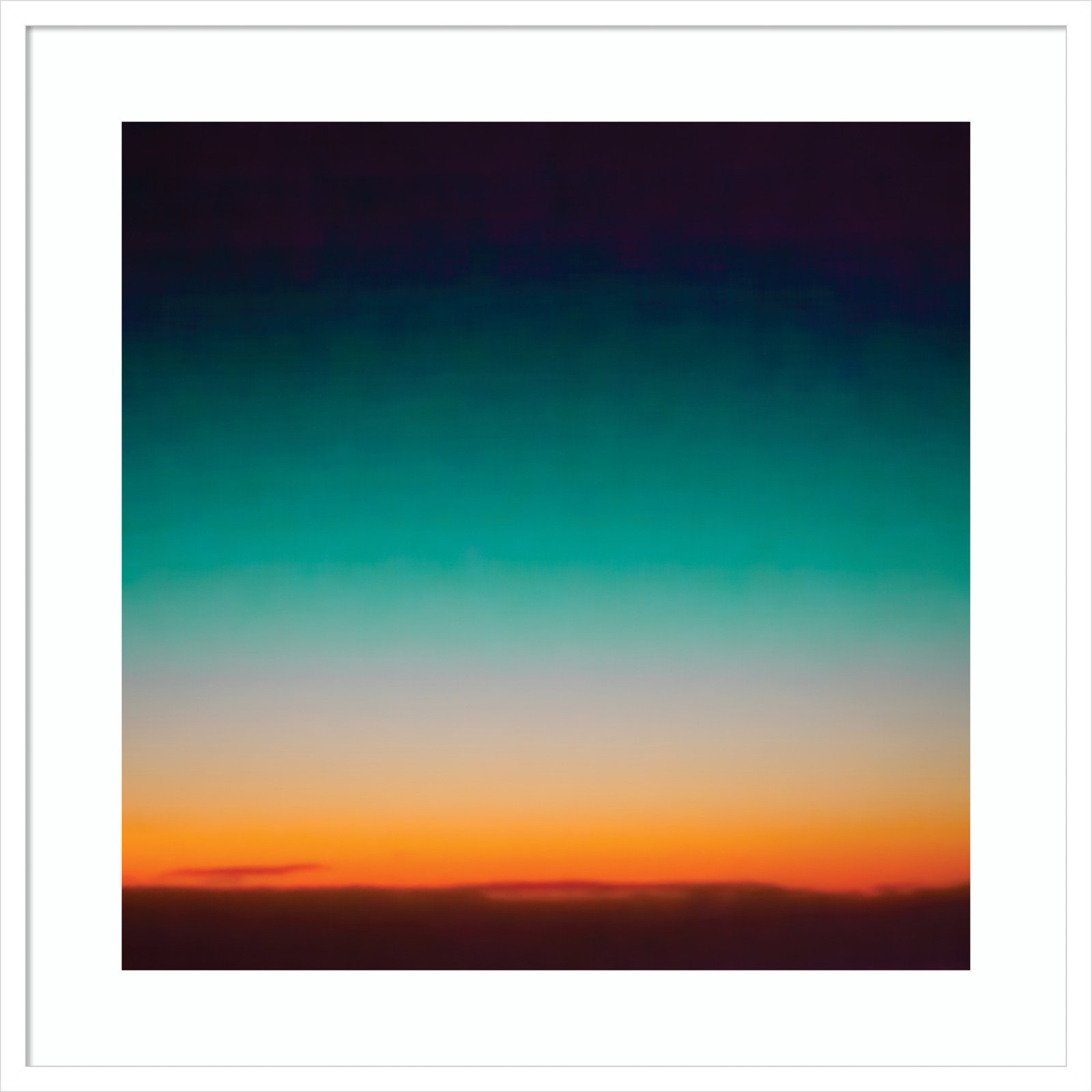 Sunrise Flying by Caroline Mint, White, 33.25" H x 33.25" W x 0.88" D