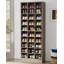 Armoire à chaussures 25,6 pouces à 25 niveaux en bois gris-274420292