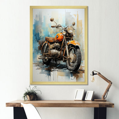 Voyage en moto surréelle sur toile