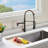 Topcraft Single Handle Pull Down Kitchen Faucet