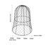 Accessoire de cloche en fil de jardin YaoTown-97765441