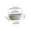Pot à fleurs en ciment Gracie Oaks Beige Oval-767265711