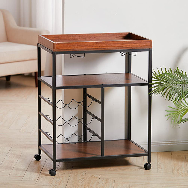 Walczak Metal Bar Cart