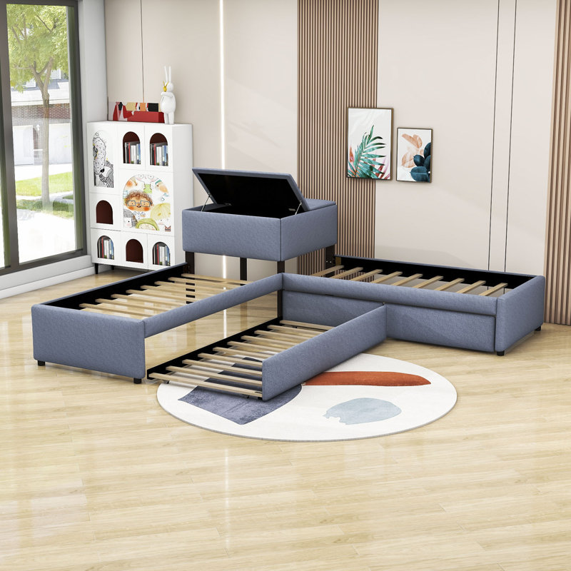 Latitude Run® Twin Platforms Bed with Storage Drawers