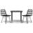 Badr Patio Dining Set with Square Table-405009135-405009134