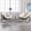 Chaise berçante d'extérieur en acier Alvan-647876937