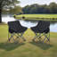 2 chaises de camping d'extérieur pliables / portatives, sac de transport-1387448217
