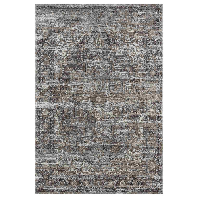 Medlin Rug DESIGN 9912 - Grey, Rectangle 5'3" x 7'7"