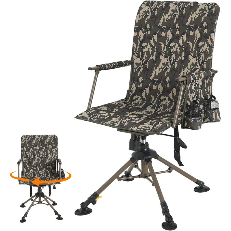 Camping Chair, Green-Stainless Steel, Green