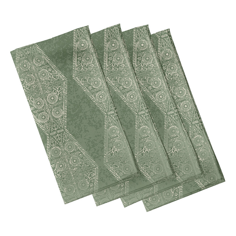 Ensemble de serviettes 4 pièces Harrel, Vert
