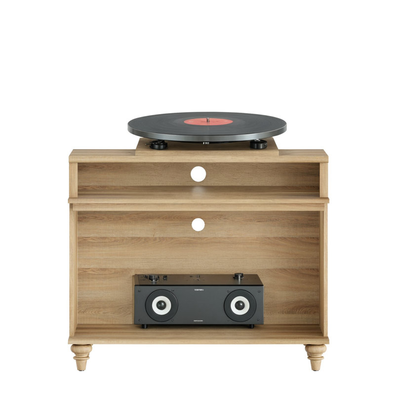 Support pour tourne-disque Corretta, Chêne