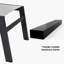 Valhalla Outdoor Rust-Resistant Metal Chaise Lounge with Table-694600583
