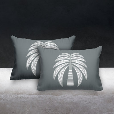 No Decorative Addition Outdoor Reversible Throw Pillow