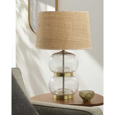 26.75" H Glass Table Lamp