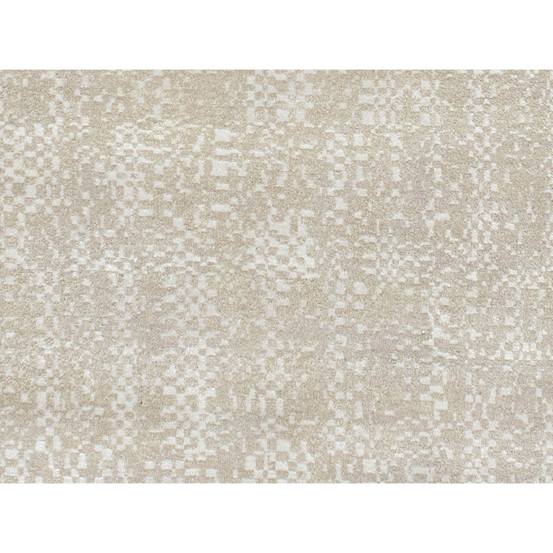 Hand Knotted Area Rug in Bone, Rectangle 9' x 12'