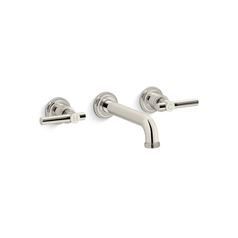 Central Park West™ Wall-Mount Sink Faucet, Lever Handles, Polished Nickel