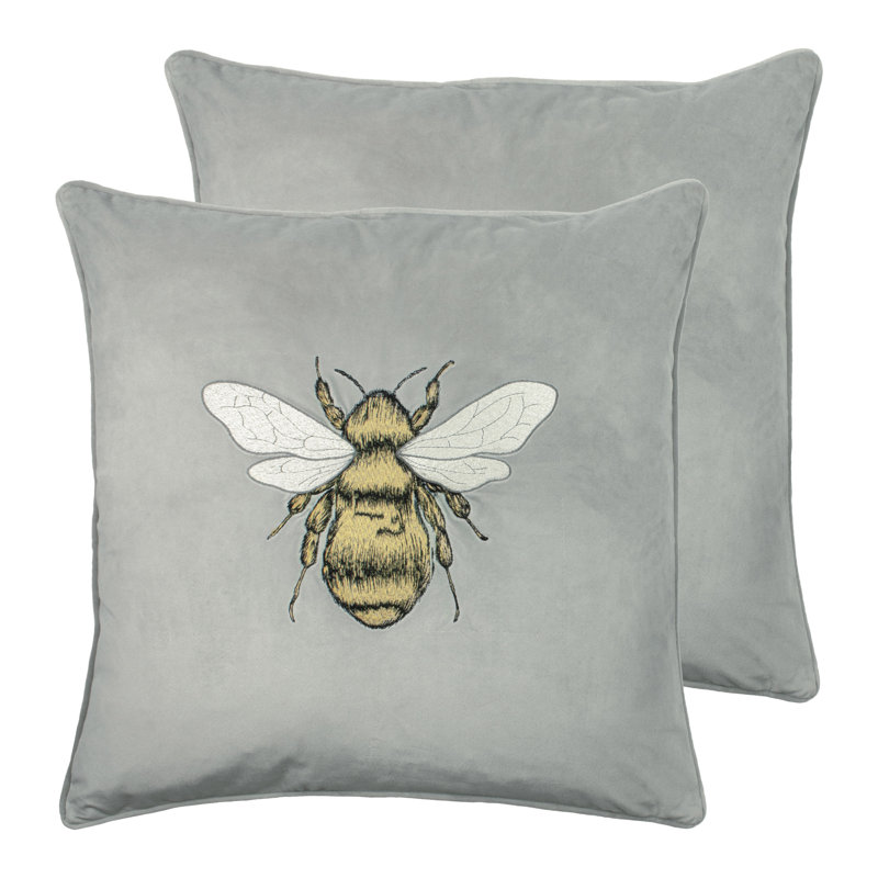 Square Cushion, Silver Grey