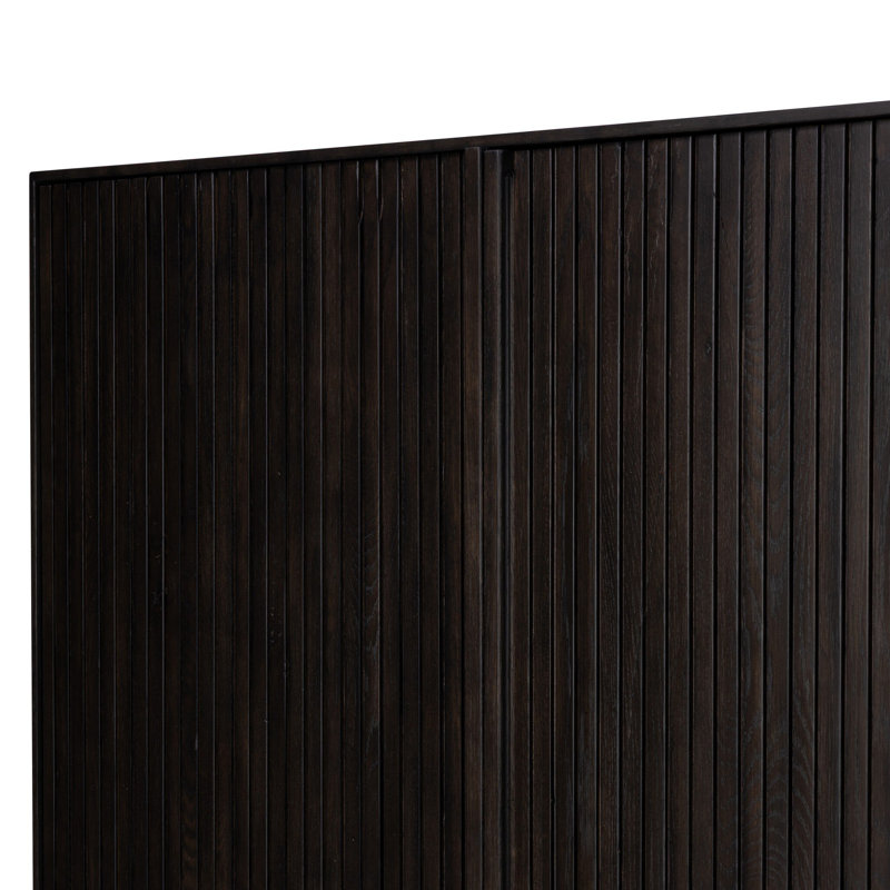 Leo Accent Cabinet, Smoked Black Oak