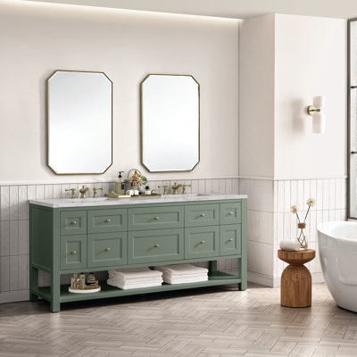 Breckenridge 72'' Double Bathroom Vanity with Top