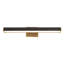 Gemma 21-in Vintage Brass and Burgundy Dimmable LED Wall/Picture Light-745063339