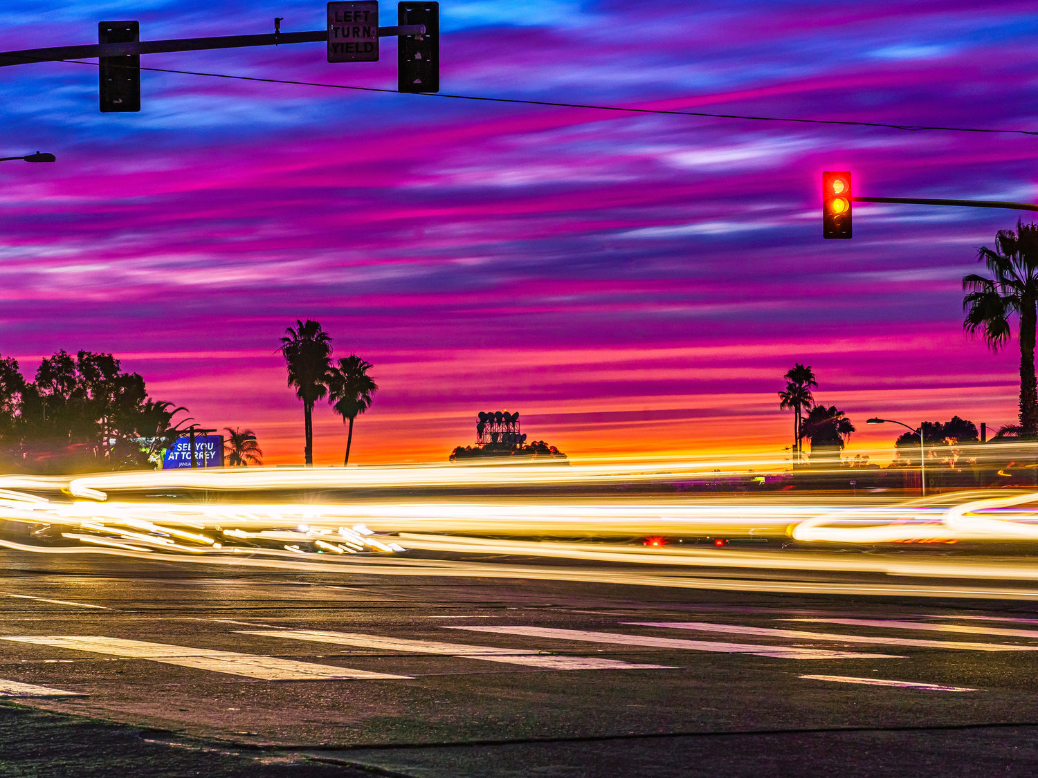 Made & Curated Colorful and Vibrant Sunset at Corner University