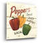 «Sweet Peppers» par David Carter, art mural en verre acrylique August Grove®-1985252436
