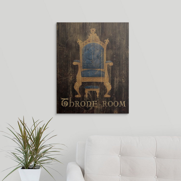 «Regal Throne», reproduction d'art de Yerkes, H 20 po x l 16 po x P 1,5 po, Toile