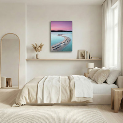 Art mural sur toile Gallery Wrap pour le salon, la chambre à coucher, le bureau ou le vestibule - Décoration murale décorative avec coucher de soleil