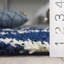 Tapis en polypropylène bleu marine / ivoire-883156729