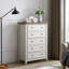 Commode moderne à 5 tiroirs, commode à tiroirs et rangement pour vêtements, armoire de rangement pour le salon