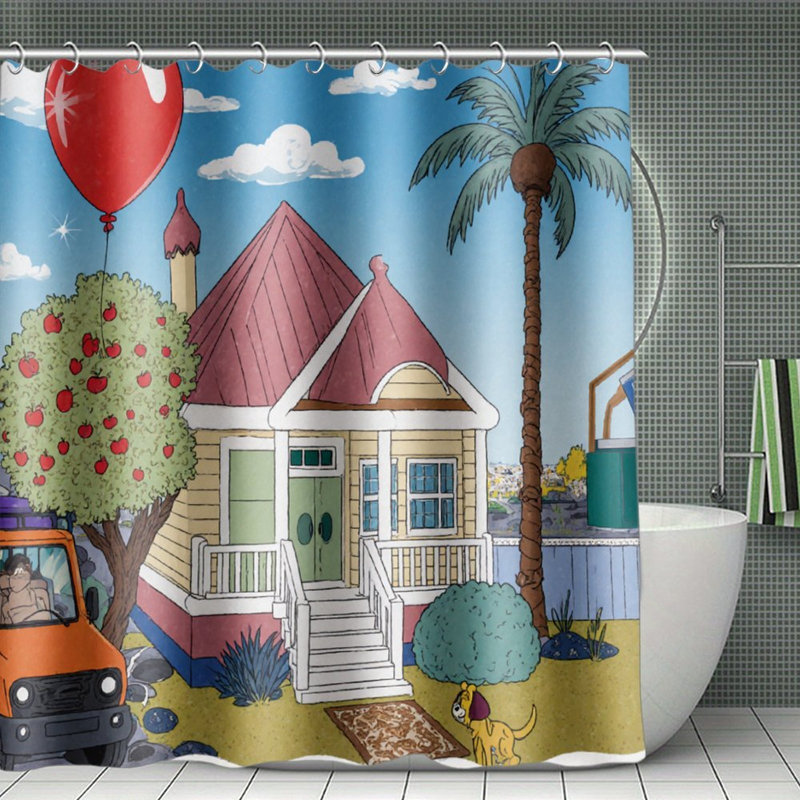 Dessin de rideaux de douche pour la maison et le jardin 71 x 71