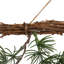 Branche de pin avec branches de pin, décoration murale de Noël - 27,5 po
