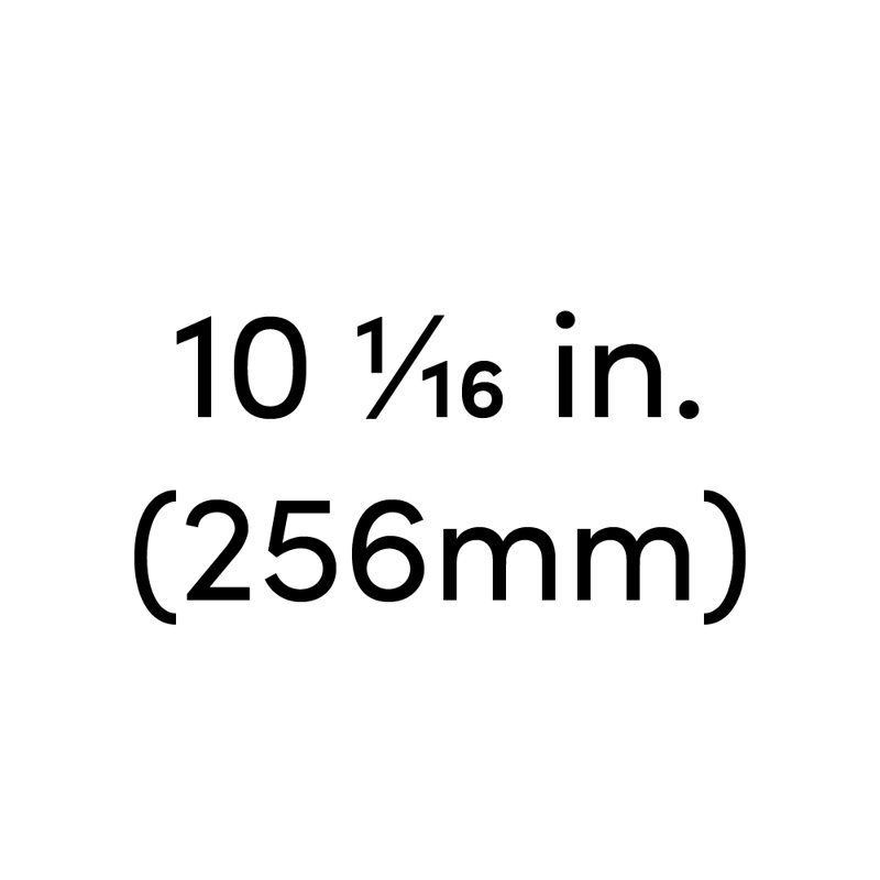 Poignée barre Radius, Noir mat, 10.0625"