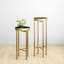 Ensemble de tables-plateaux pliables en métal Jellico, 2 pièces-1504371332