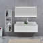 Ensemble de 2 meuble-lavabos de salle de bain double à fixation murale avec miroir 59 po Glaspie