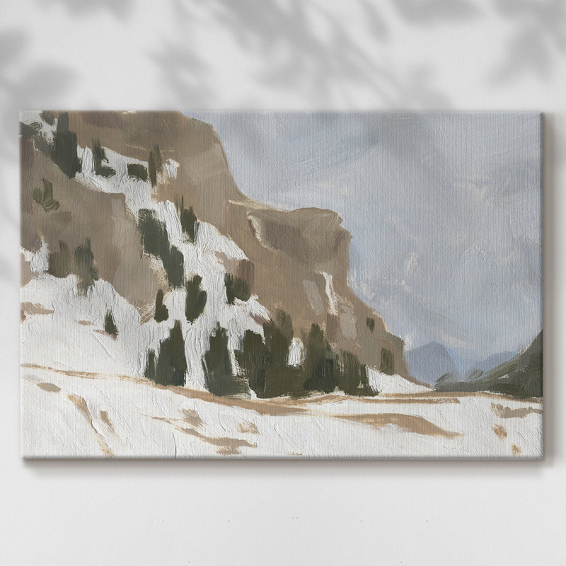 Snowy Rise I -Gallery Wraraped Cavas, 8 x 12