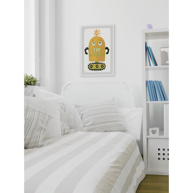 Guidinha Thinker Robot Framed Print, 36" H x 24" W x 1.5" D