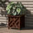 Calista 15.5" Lattice Design Planter Box - 16.5” Tall Square Decorative Outdoor Flower or Plant Pot-501048194-471666564