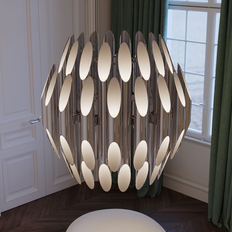 Chimes 72 - Light LED Chandelier, Polished Chrome