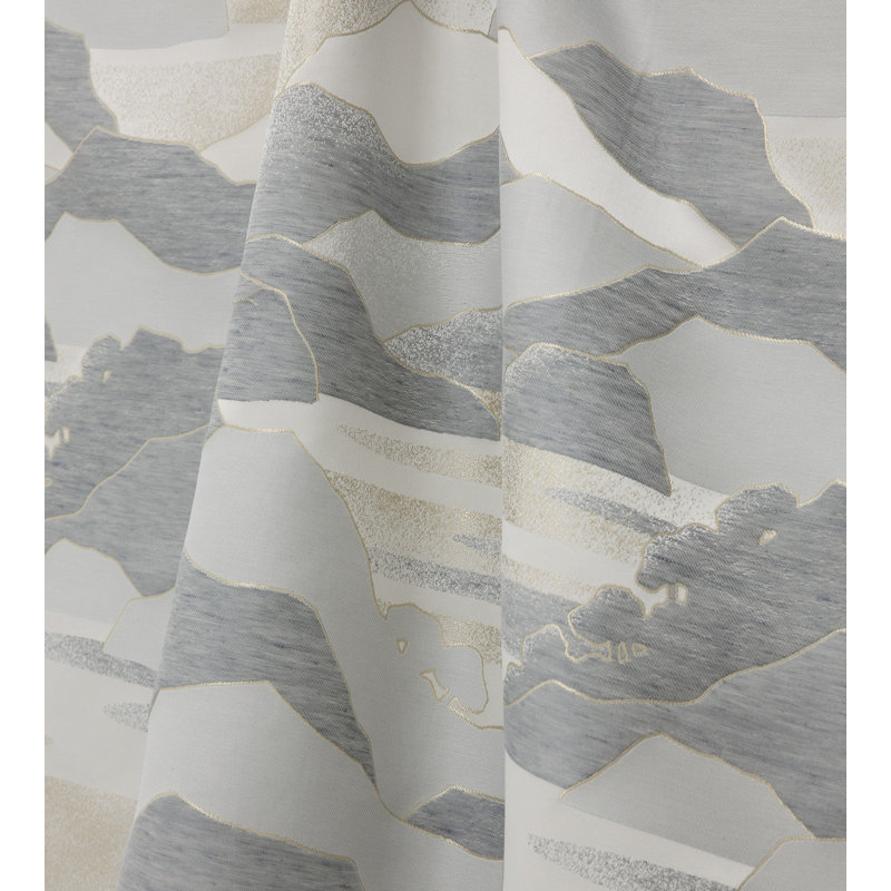 Mélange de coton Calanques, Gris / beige / ivoire