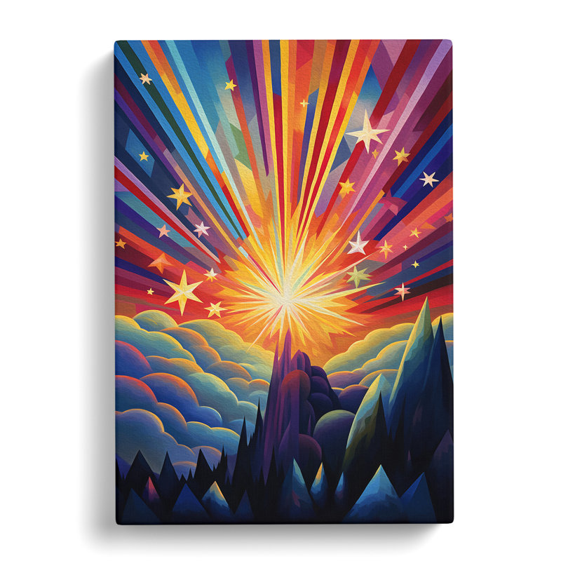 Shooting Star Orphism No.3 - Wrapped Canvas, 50cm H x 35cm W x 3cm D
