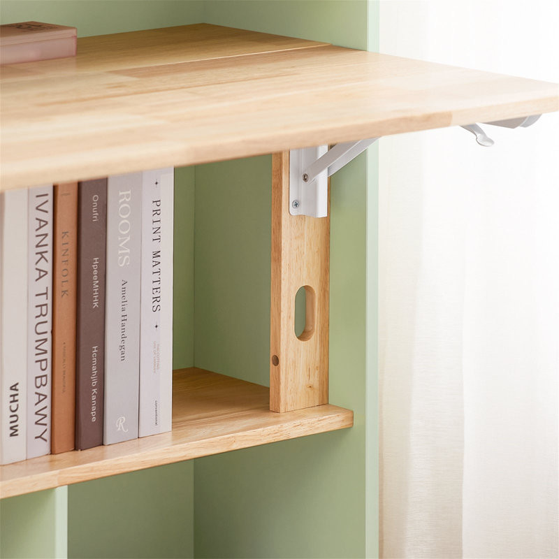 Babbi 91.6Cm W Peninsula Computer Desk with Hutch