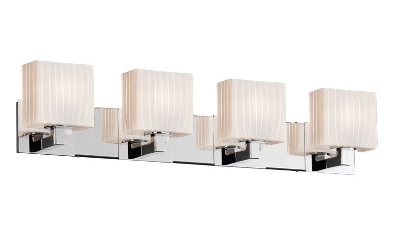 Casson 4 - Light Dimmable Vanity Light, Dark Bronze, Ribbon