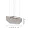 Minigiogali Suspension Ov1 Crystal Transparent Matt Bronze 1 E26 Ul-114024233-114024237