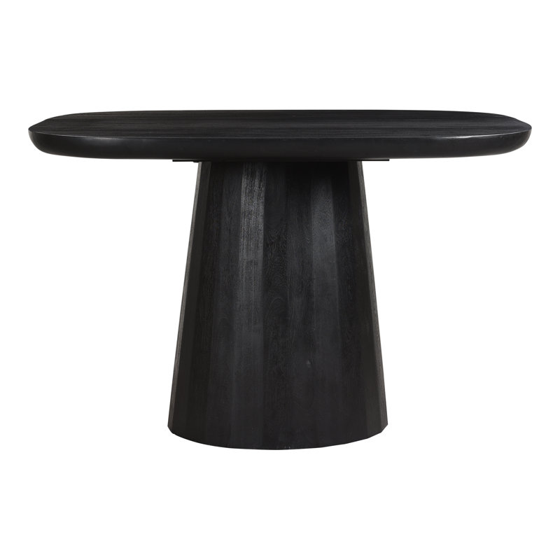 Genie Acacia Solid Wood Dining Table, Black