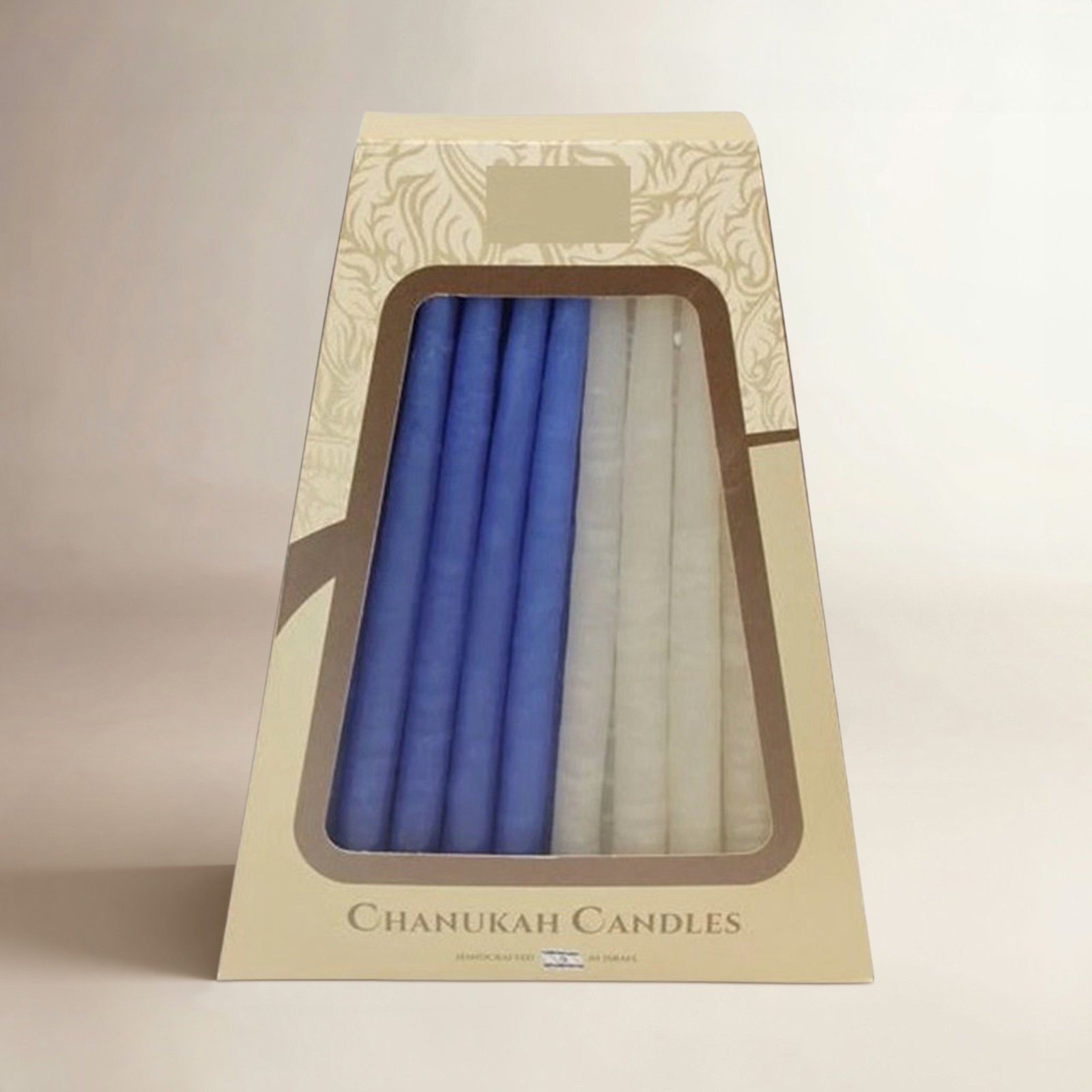 6" Safed Hanukkah Candle, 6" H x 4" W x 5" D
