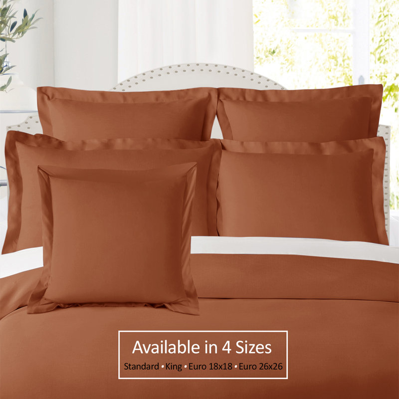 Polyester Bedding, 18" x 18", Rust