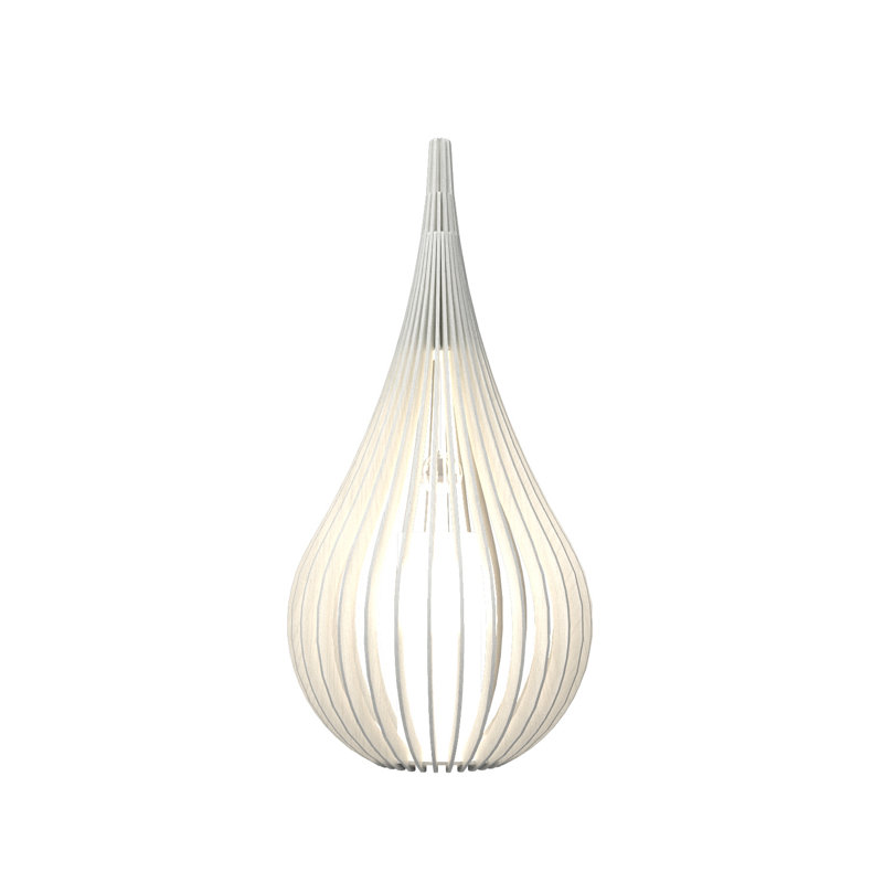 Lampe de table 31,2 "Capadowia, Blanc organique