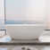 65" x 30" Freestanding Solid Surface Soaking Bathtub with Pop-Up Drain & Overflow, CUPC Certified, Elegant Design for Modern Bathrooms