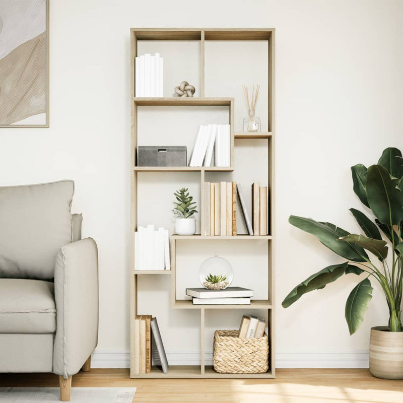 Parkerville 161.5cm H x 67cm W Bookcase, Sonoma Oak